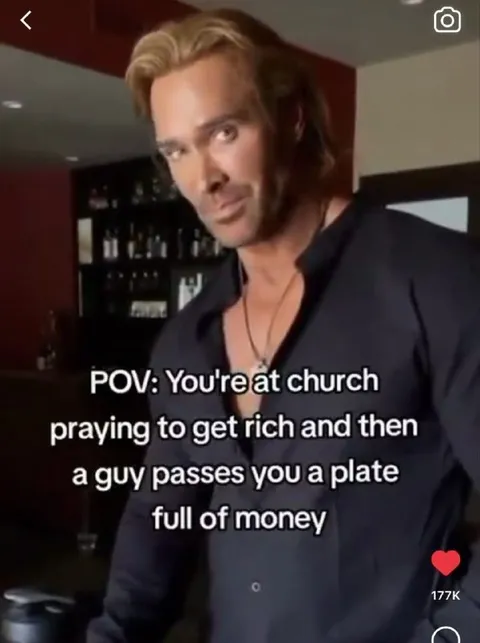 Plate Full of Money at Church