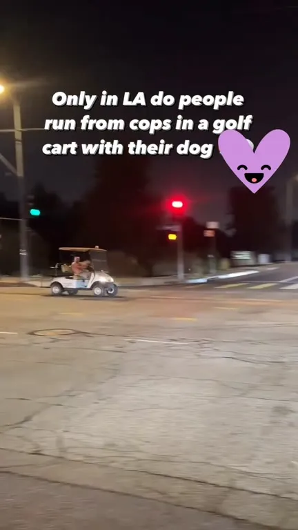 LA Golf Cart Police Chase
