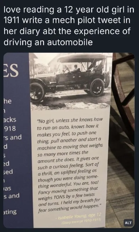 1911 Mech Pilot Diary Tweet