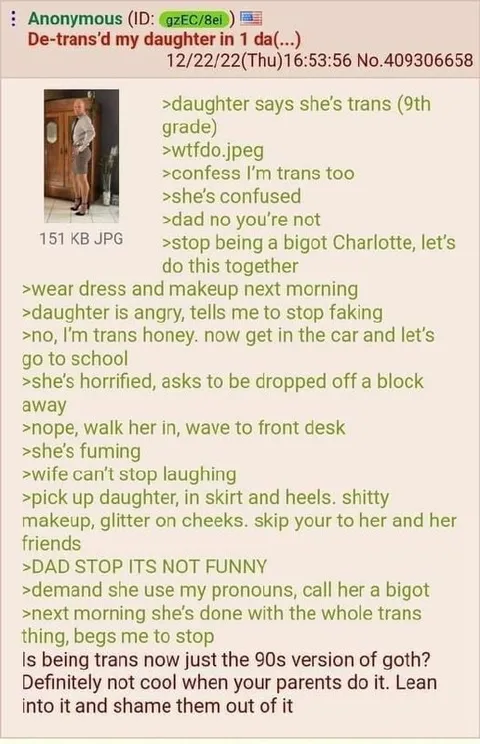 Trans Daughter School Prank
