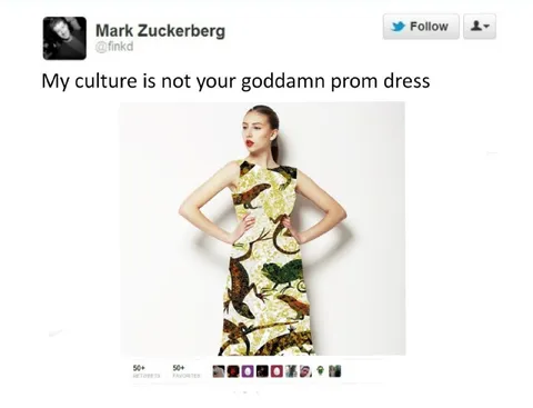 My Culture Is Not Your Prom Dress