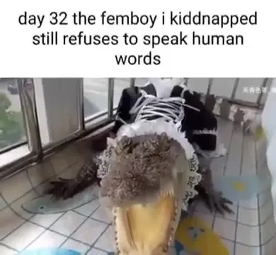 Day 32 Femboy Crocodile