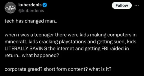 Tech Has Changed Man