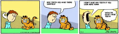 Garfield's Missing Teeth