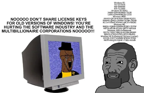 Don't Share Windows License Keys