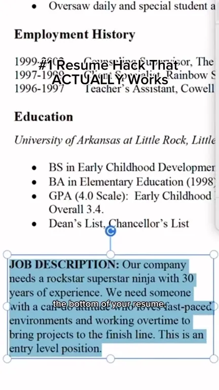 Resume Hack That Actually Works