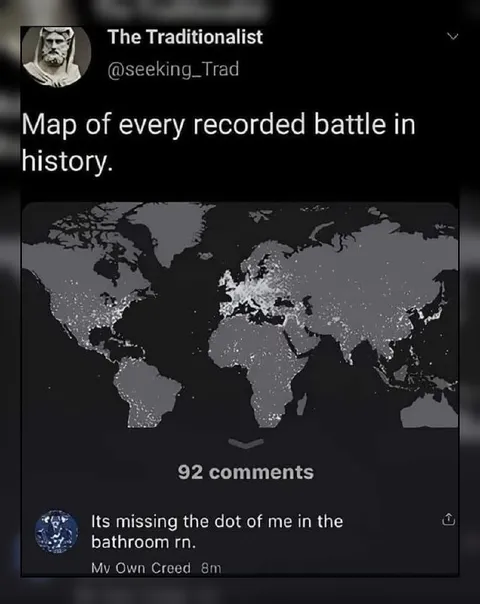 Map of Every Recorded Battle