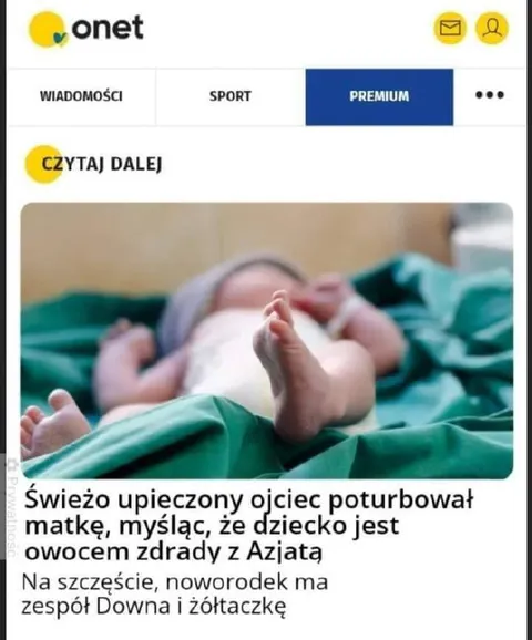 Ojciec pomylił dziecko z owocem zdrady