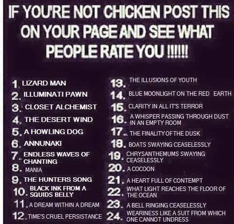 Tag Yourself Cosmic Horror List