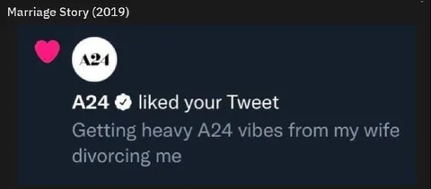 A24 Likes Divorce Tweet