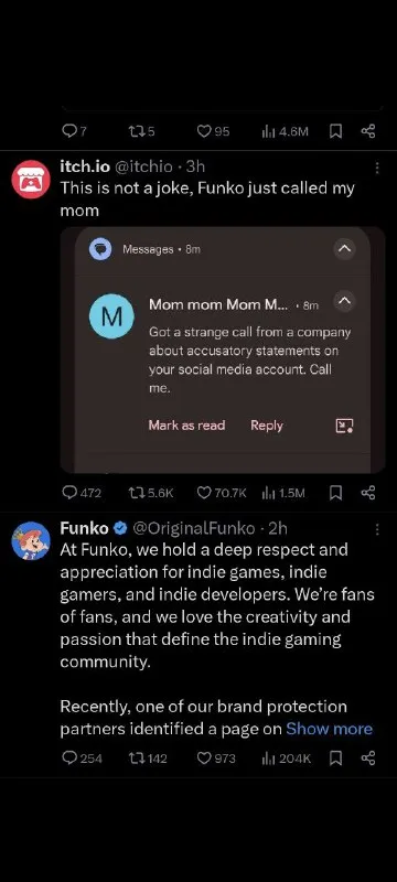 Funko Called My Mom