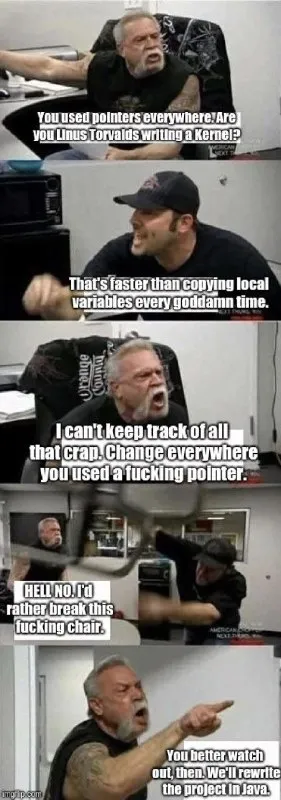 Pointers vs Local Variables