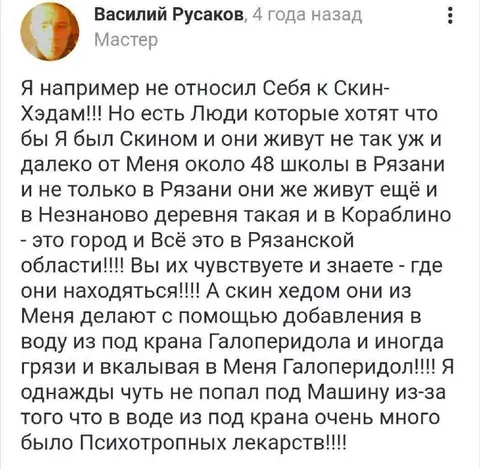 Я не отношу себя к скинам