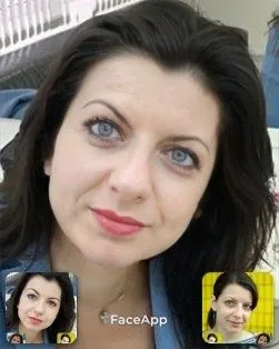 Женщина и её версии FaceApp
