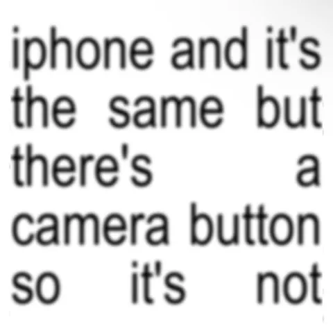 iPhone Camera Button Difference