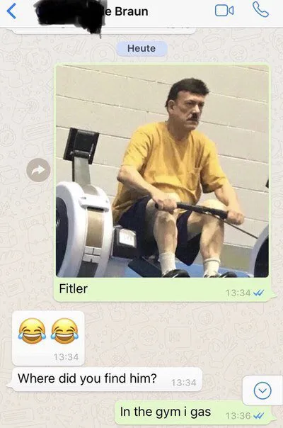 Hitler Works Out at the Gym
