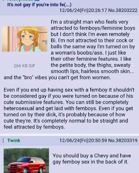 Straight Man Likes Femboys