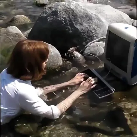 Компьютер в ручье