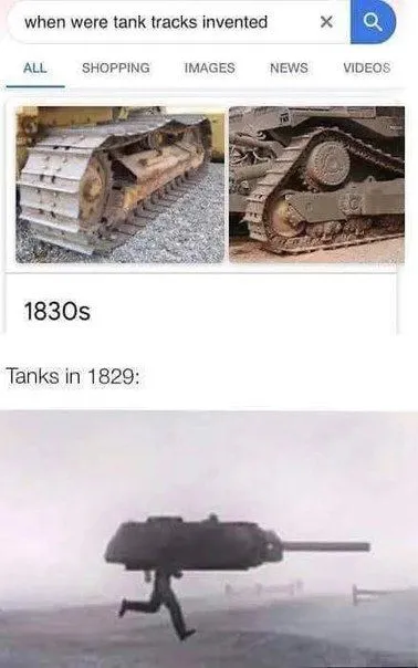 Tanks in 1829