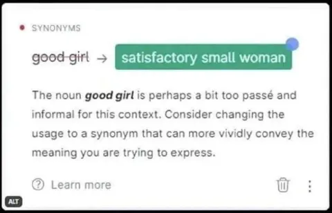 Satisfactory Small Woman Synonym