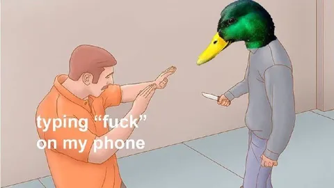 Typing Fuck on My Phone