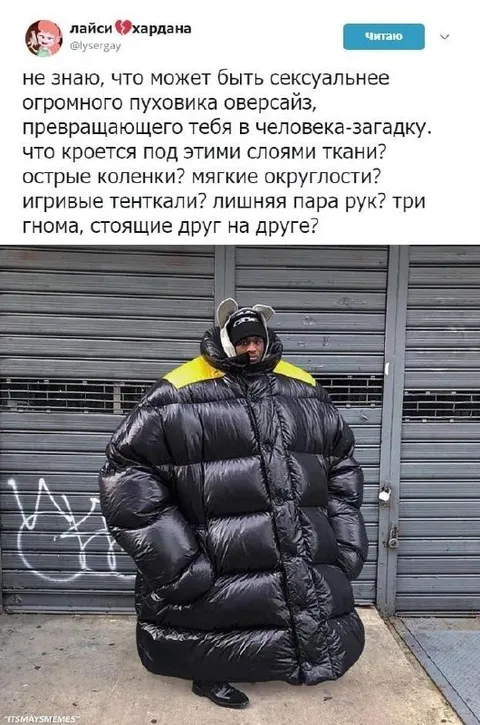 Огромный пуховик-загадка