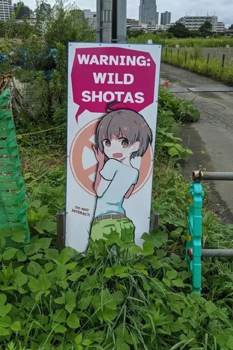 Wild Shotas Warning Sign