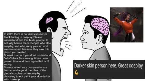 Darker Skin Person Cosplay Reaction