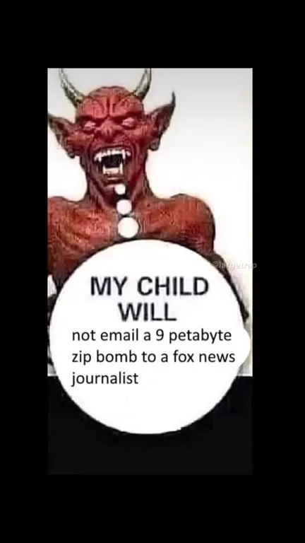 My Child Sends the Zip Bomb