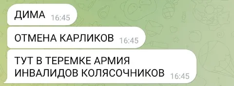 Отмена карликов в армии инвалидов