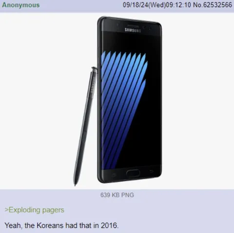 Samsung Had Exploding Pagers First