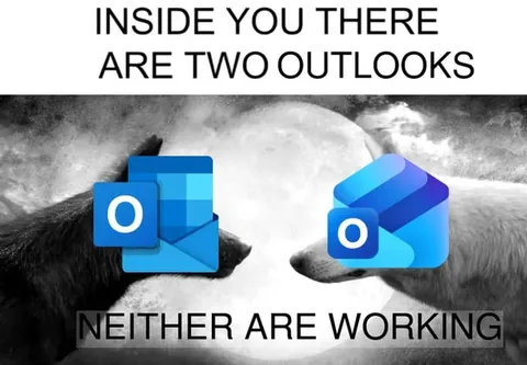 Two Outlooks Not Working