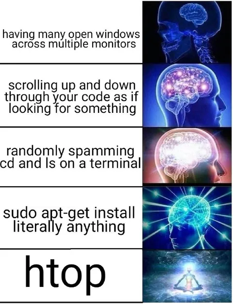 Galaxy Brain Linux Commands