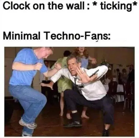 Minimal Techno Fans Dancing