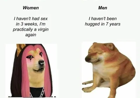 Women Versus Men After Affection Drought