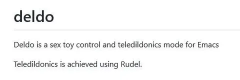 Emacs Teledildonics Documentation