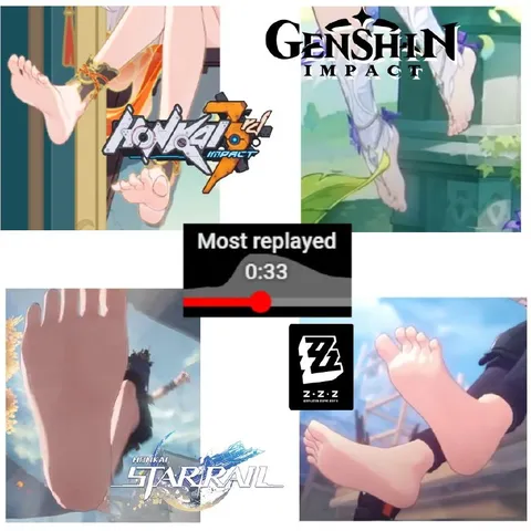Most Replayed Feet in HoYoverse