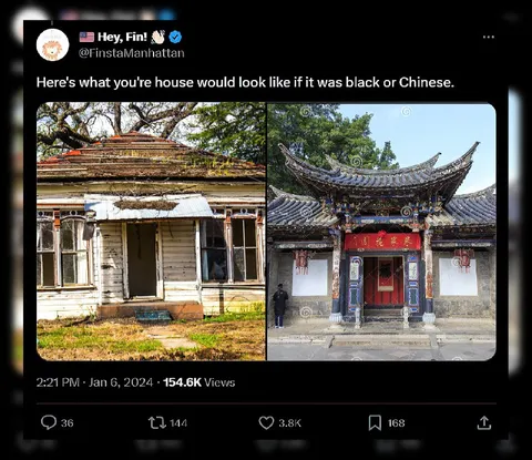 House If It Was Black or Chinese