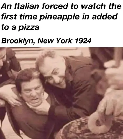 Italian Forced to Eat Pineapple Pizza