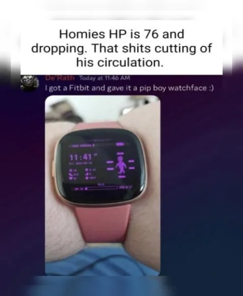 Pip-Boy Watchface Cutting Circulation