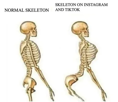 Skeleton on Instagram and TikTok