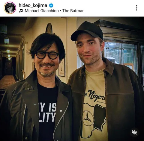 Hideo Kojima and Robert Pattinson Selfie