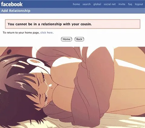 Facebook Cousin Relationship Error