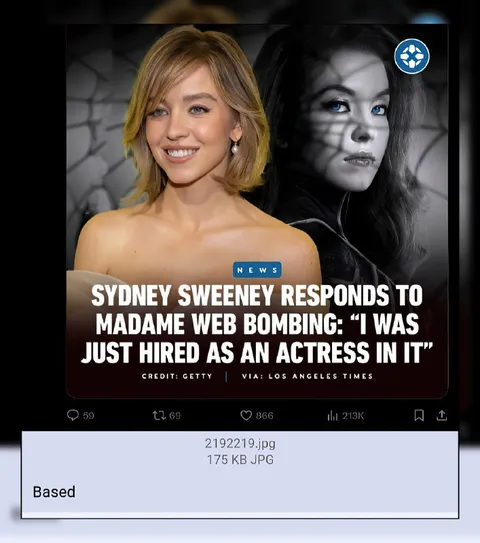 Sydney Sweeney Responds to Madame Web