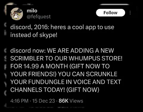 Discord Adds a Whumpus Scrimbler