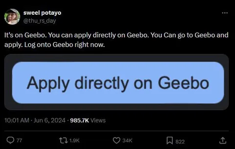Apply Directly on Geebo