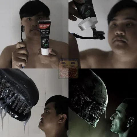 Charcoal toothpaste evolution