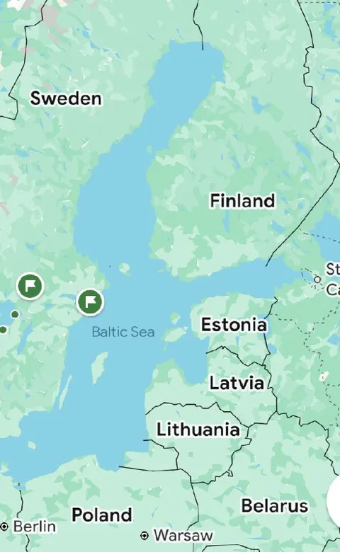 Baltic Sea Map Flags