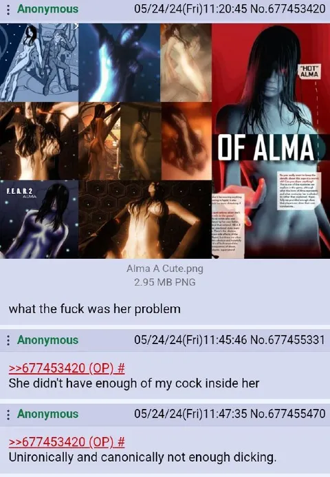 Alma Was Never Satisfied