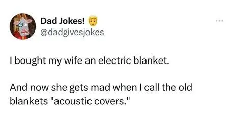 Acoustic Covers Blanket Joke